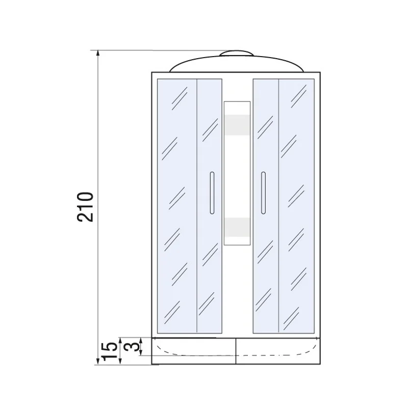 Душевая кабина River Nara Light 80x80 МТ 10000001686 