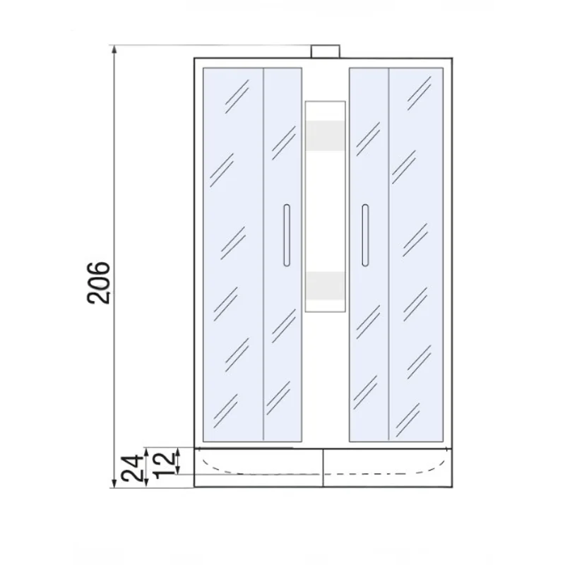 Душевая кабина River Nara 90x90 МТ Б/К 10000000717 