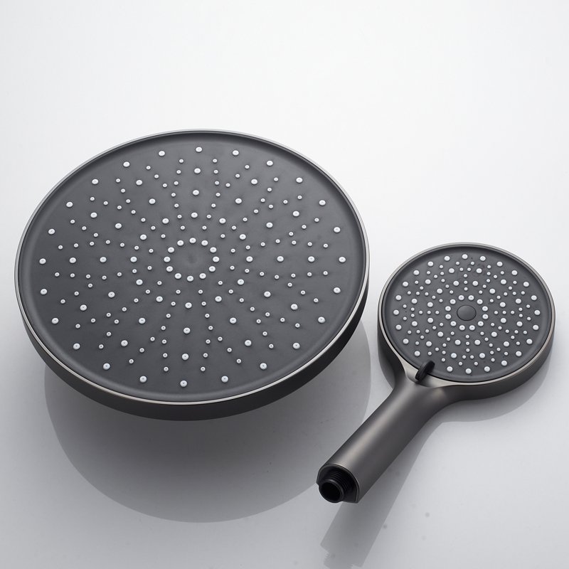 Душевая система Shevanik S9636T, оружейная сталь