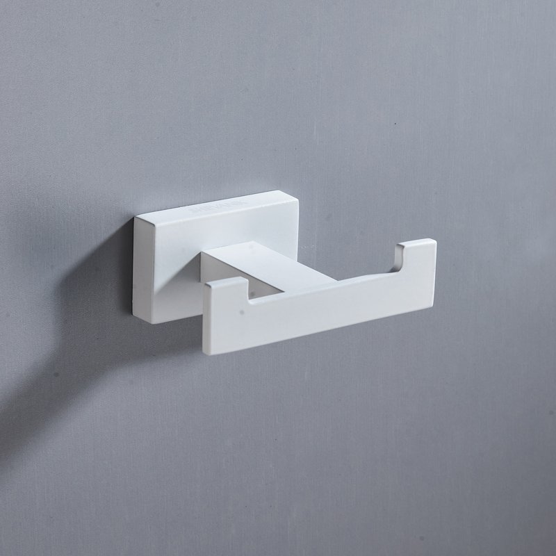 Крючок для ванной комнаты двойной Shevanik SG5621C, белый