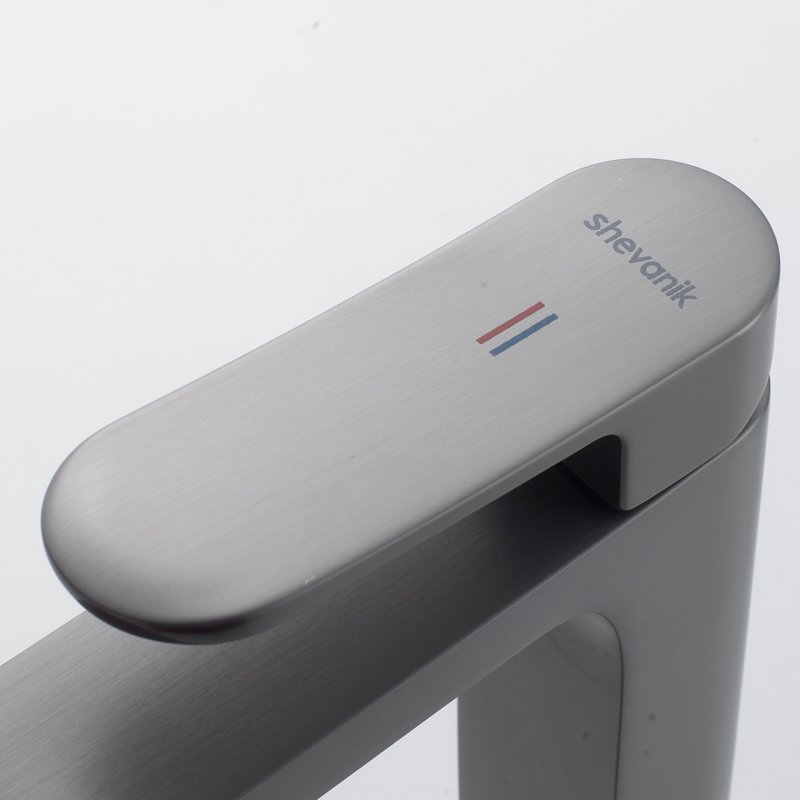 Смеситель для раковины Shevanik S4501T, оружейная сталь