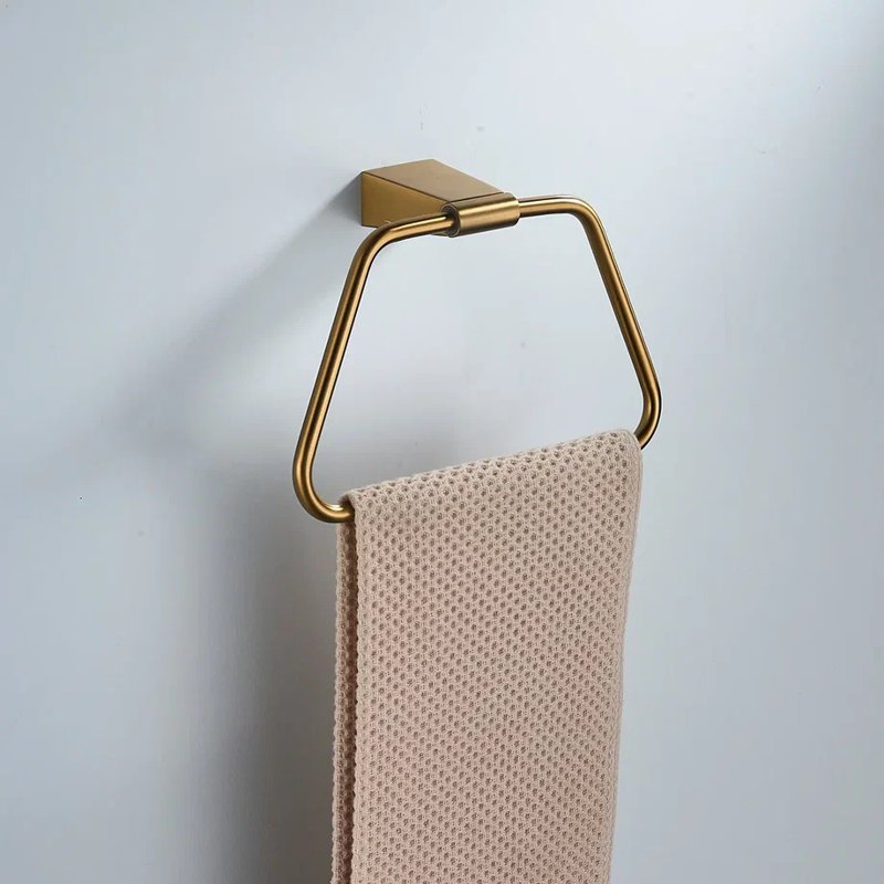 Кольцо для полотенец Shevanik SG5706G, золотой сатин