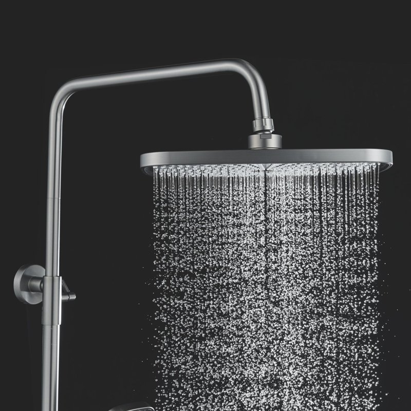 Душевая система Shevanik S7036H, черный