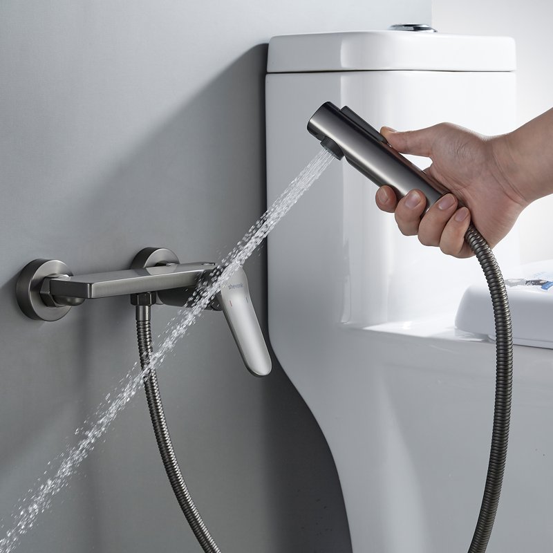 Гигиенический душ со смесителем Shevanik S4005-1, хром