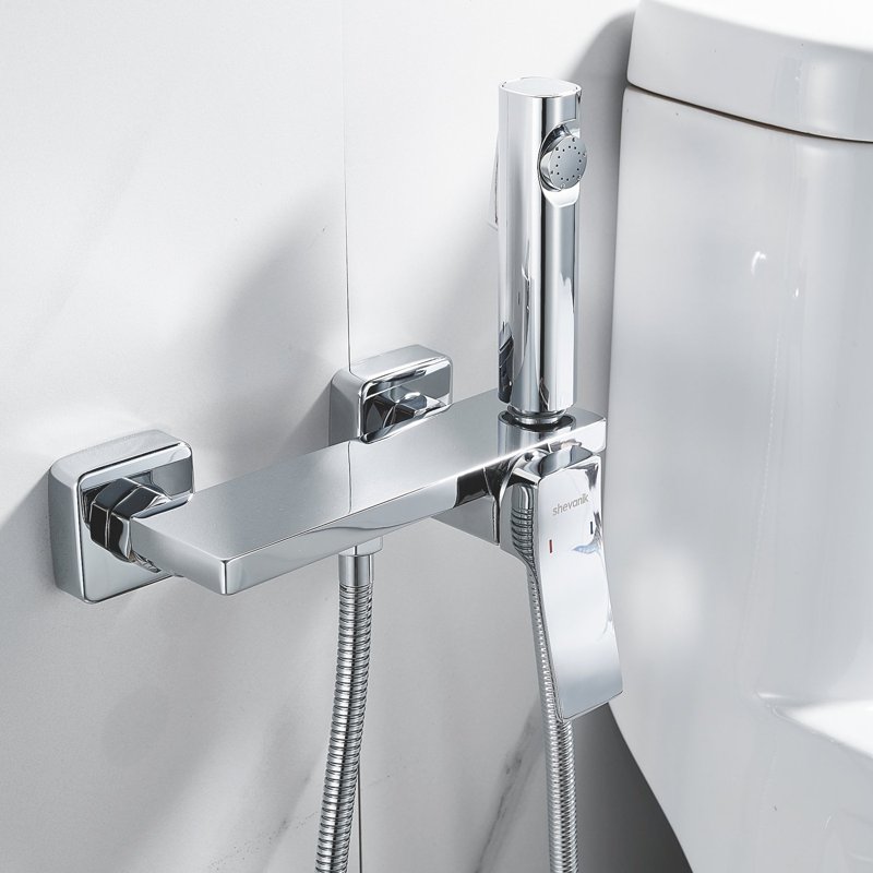 Гигиенический душ со смесителем Shevanik S137, хром