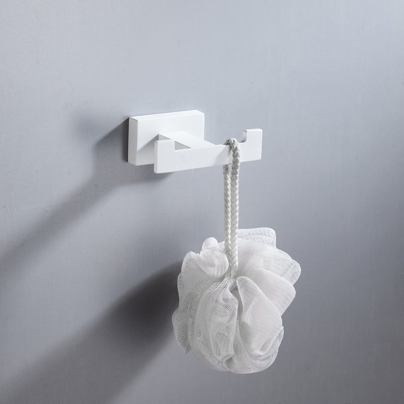 Крючок для ванной комнаты двойной Shevanik SG5621C, белый