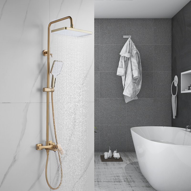 Душевая система Shevanik S9136H, черный