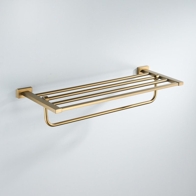 Полка для полотенец Shevanik SG5608G, золотой сатин