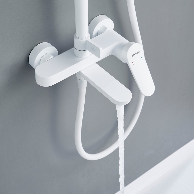 Душевая система Shevanik S8336T, оружейная сталь