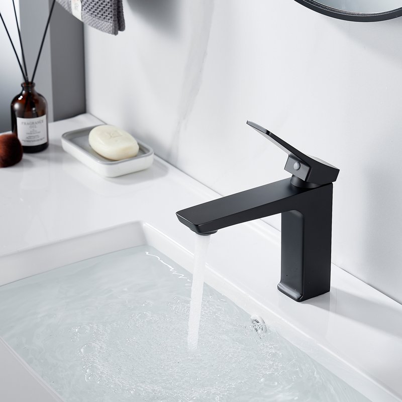 Смеситель для раковины Shevanik S4401H, черный