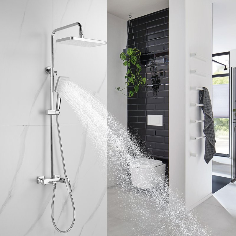 Душевая система Shevanik S8236, хром