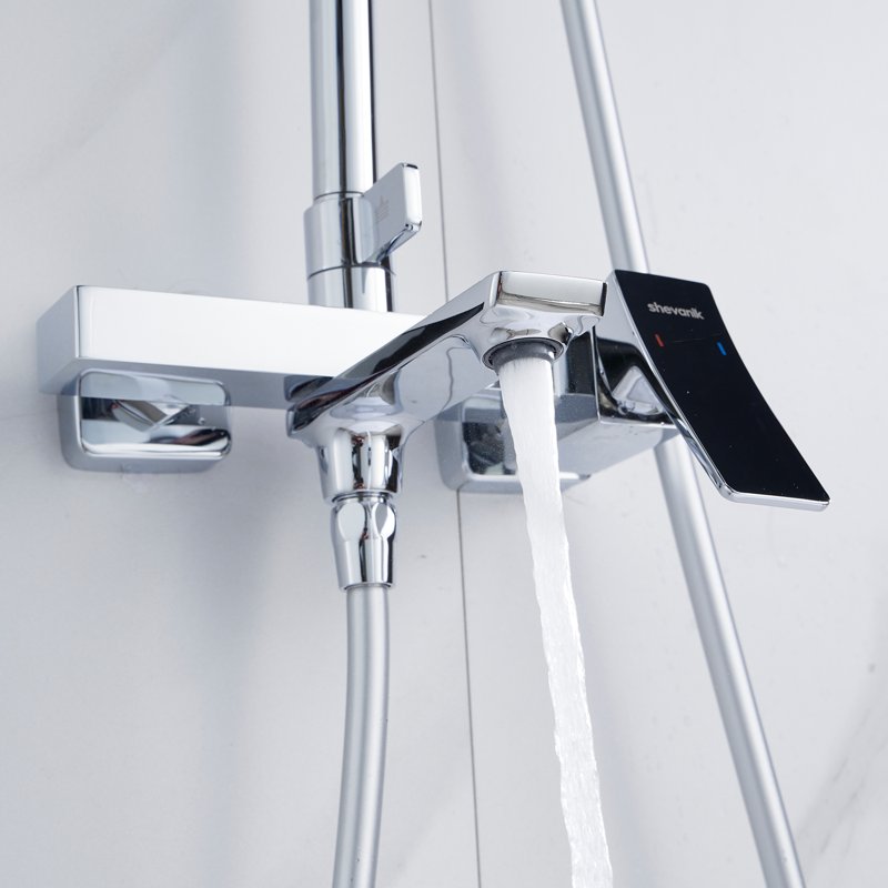 Душевая система Shevanik S9036H, черный