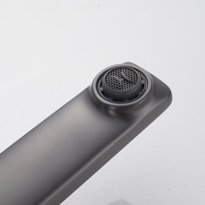 Смеситель для раковины Shevanik S8901T-1, оружейная сталь