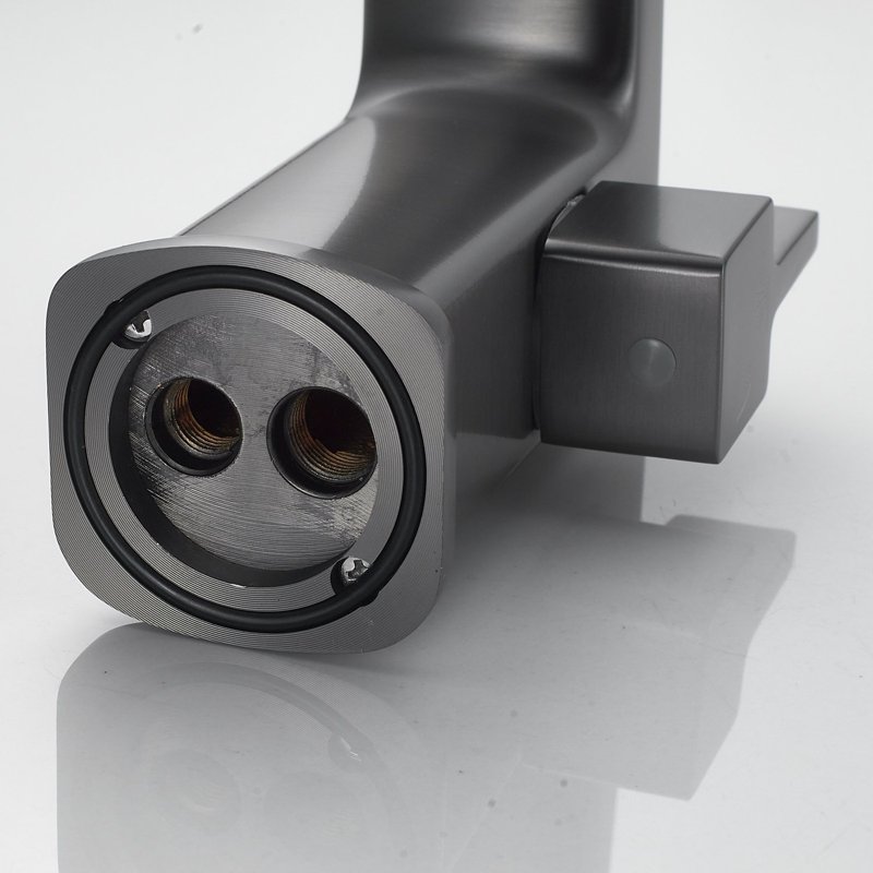 Смеситель на борт ванны Shevanik S9912T, оружейная сталь