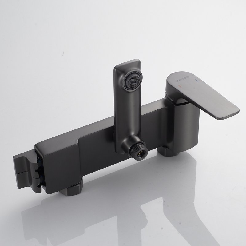 Душевая система Shevanik S8236T, оружейная сталь