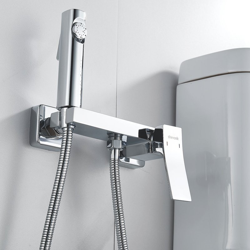 Гигиенический душ со смесителем Shevanik S8105-1, хром