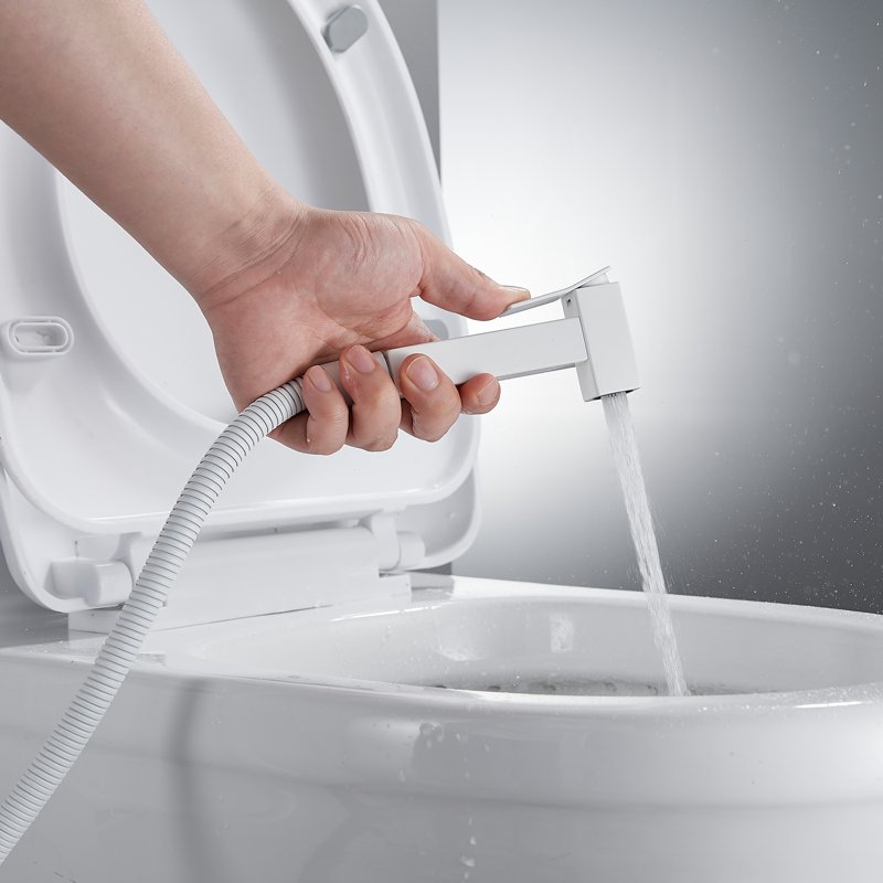 Гигиенический душ со смесителем Shevanik S147T, оружейная сталь