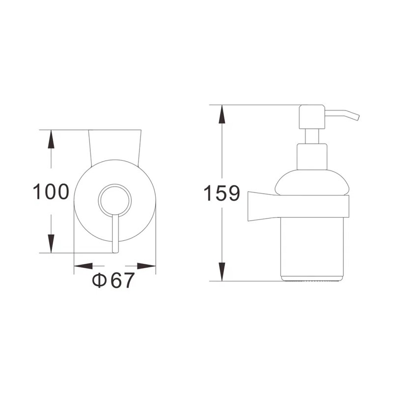 Дозатор жидкого мыла Shevanik SG5744H, черный
