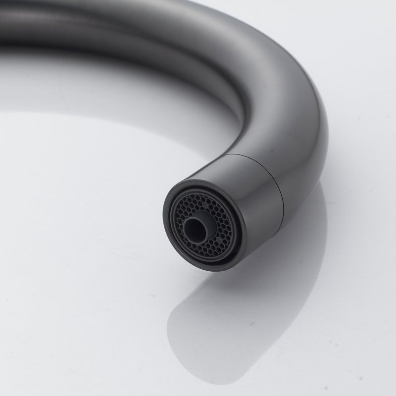 Смеситель для кухни с подключением фильтра Shevanik S428T, оружейная сталь