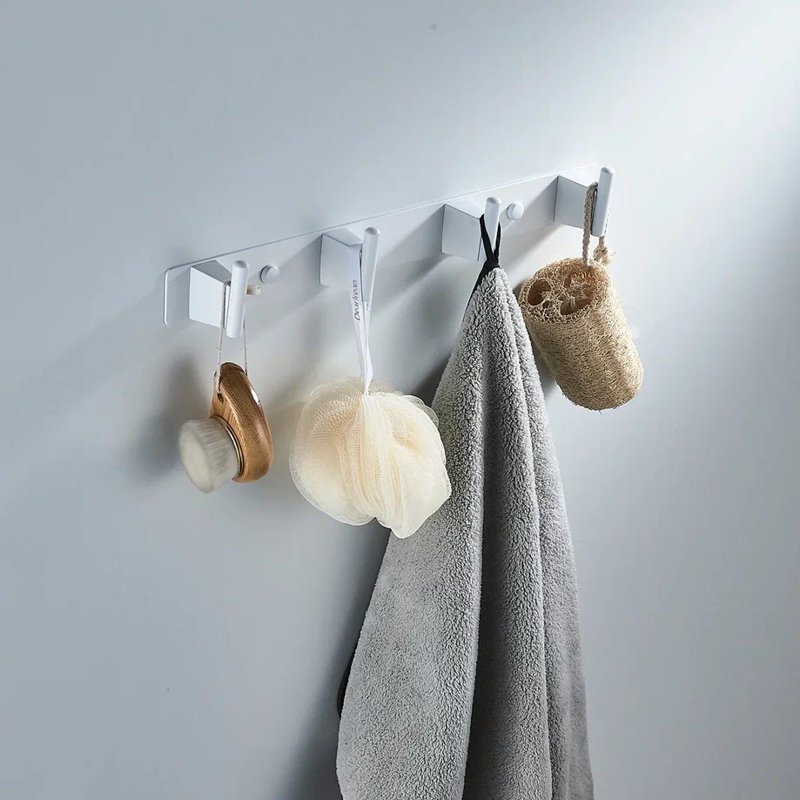 Планка с 4 крючками  Shevanik SG5741C, белый