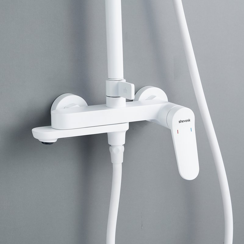 Душевая система Shevanik S8336T, оружейная сталь