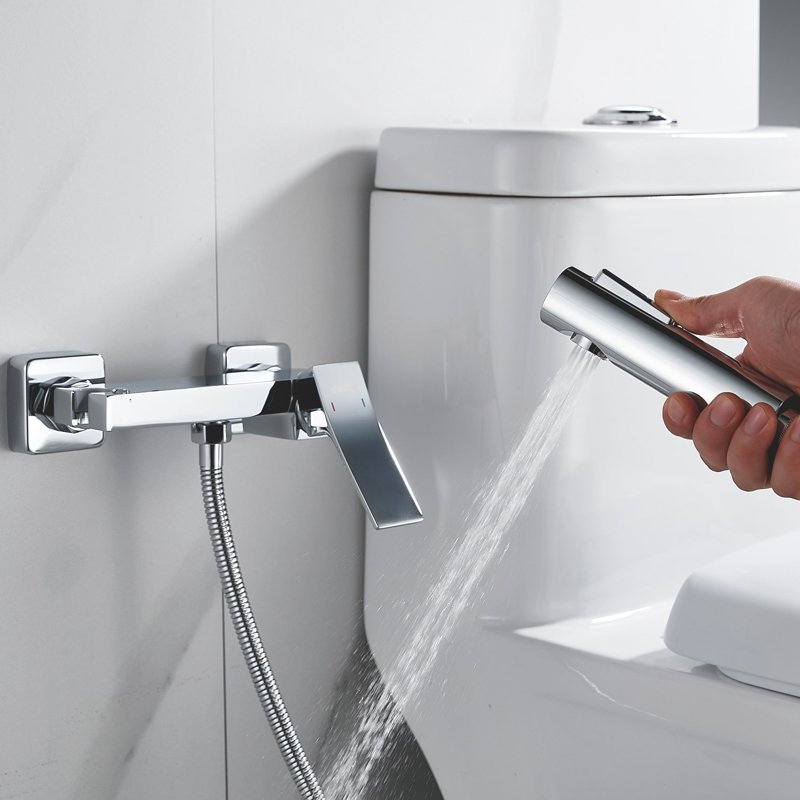 Гигиенический душ со смесителем Shevanik S8105-1, хром