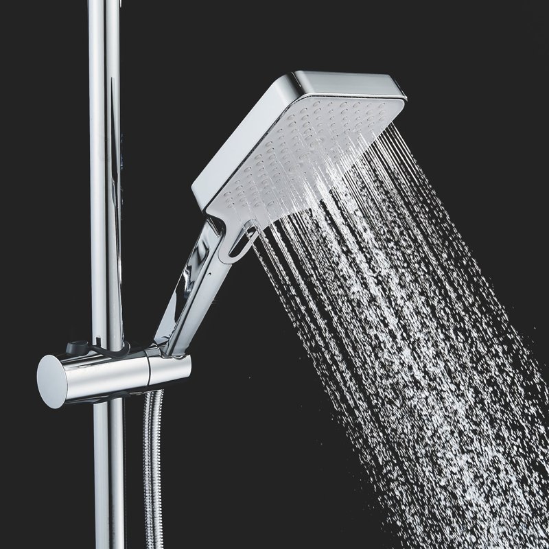 Душевая система Shevanik S6036H, черный/хром