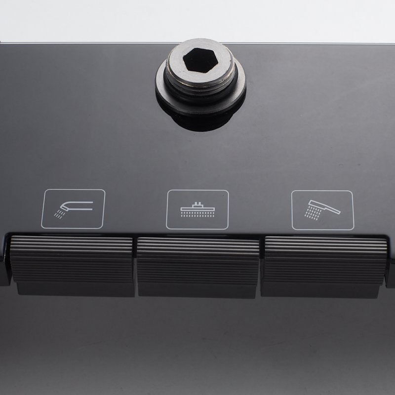 Душевая система Shevanik S9636T, оружейная сталь