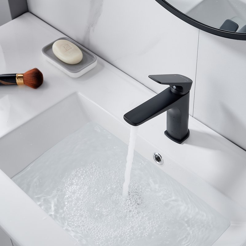 Смеситель для раковины Shevanik S4201H, черный