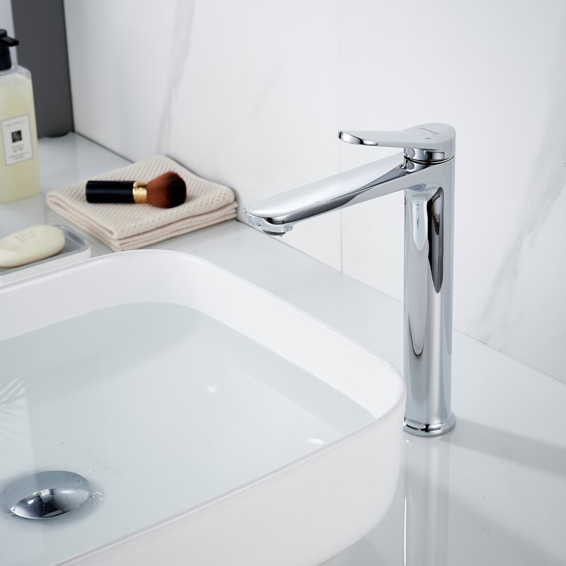 Смеситель для раковины высокий Shevanik S4311, хром