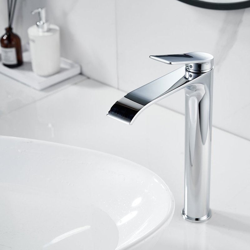 Смеситель для раковины высокий Shevanik S4111, хром