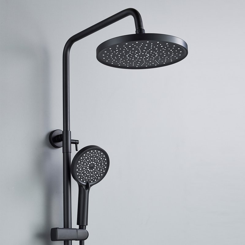 Душевая система Shevanik S8436H, черный