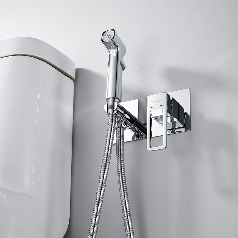 Гигиенический душ со смесителем Shevanik S6805H-1, черный