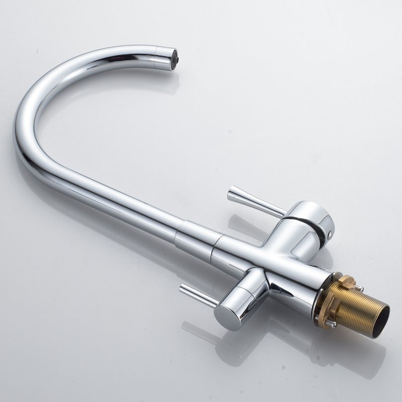 Смеситель для кухни с подключением фильтра Shevanik S428, хром