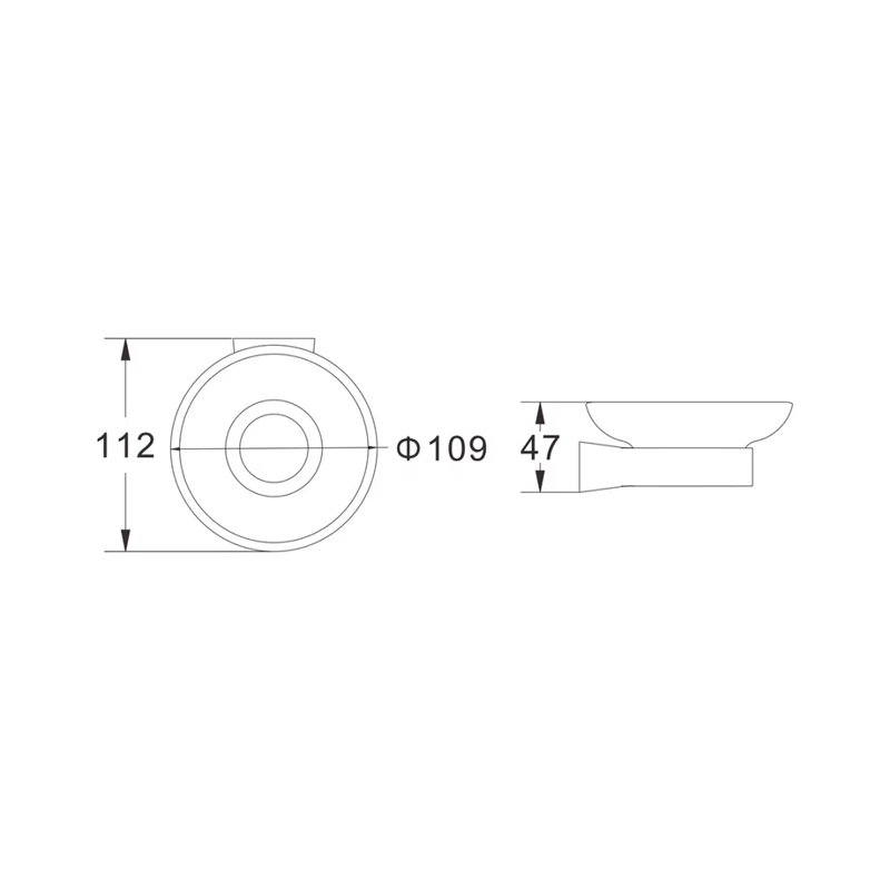 Мыльница Shevanik SG5703H, черный