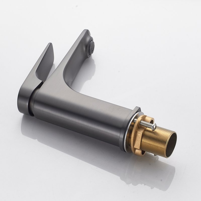 Смеситель для раковины Shevanik S4201T, оружейная сталь