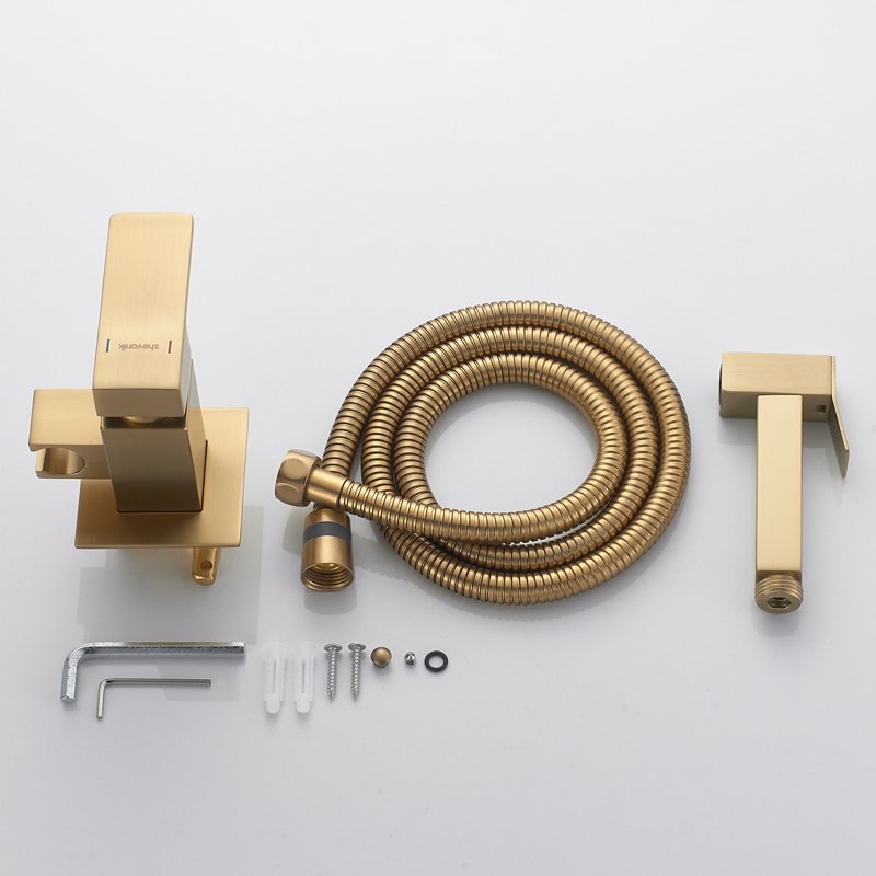 Гигиенический душ со смесителем Shevanik S147H, черный