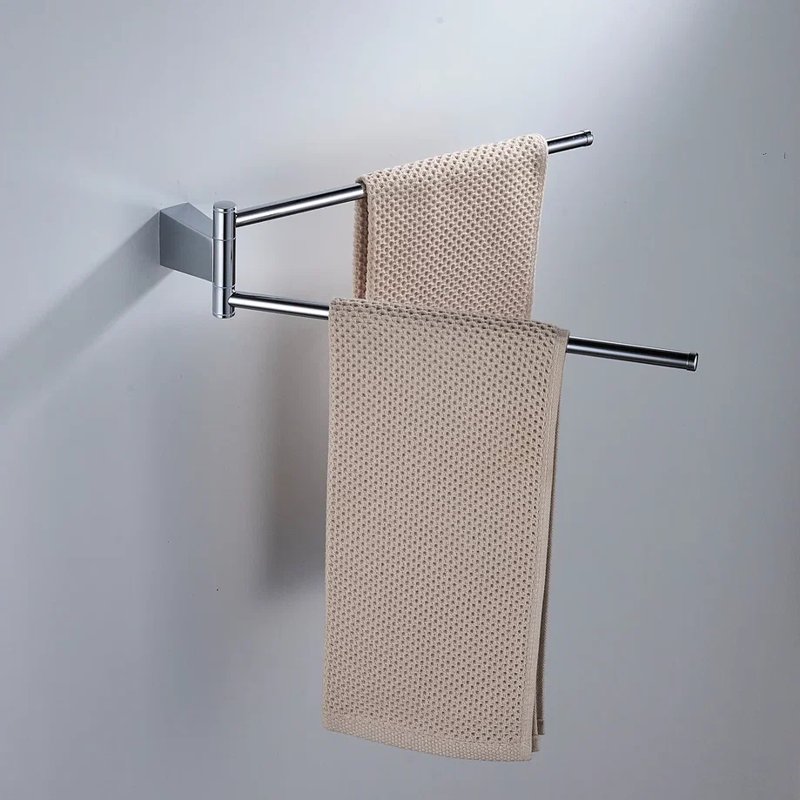 Полотенцедержатель поворотный двойной Shevanik SG5707, хром