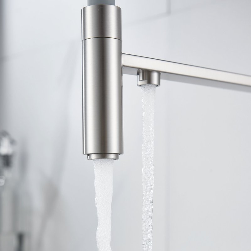 Смеситель для кухни с подключением фильтра Shevanik S178L, сатин