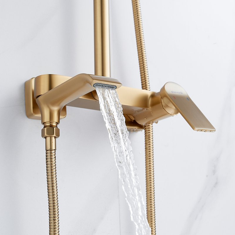 Душевая система Shevanik S8536H, черный