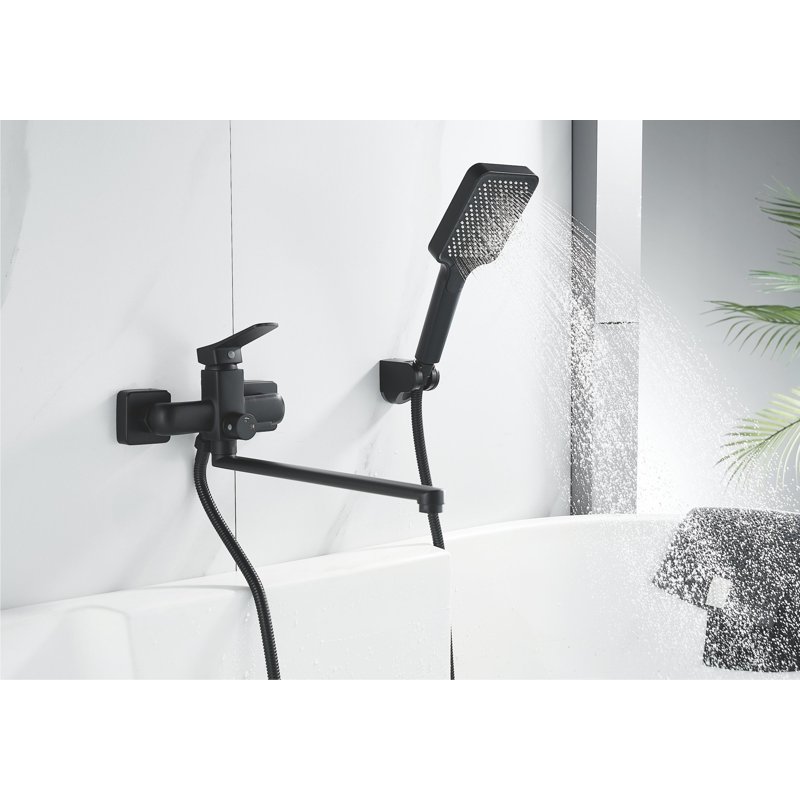 Смеситель для ванны Shevanik S9922H, черный