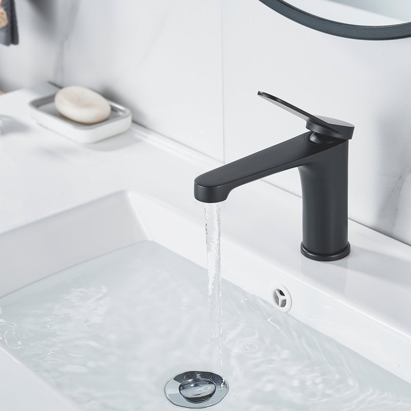 Смеситель для раковины Shevanik S6201H, черный