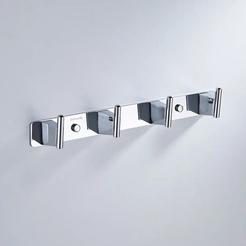 Планка с 4 крючками  Shevanik SG5741, хром