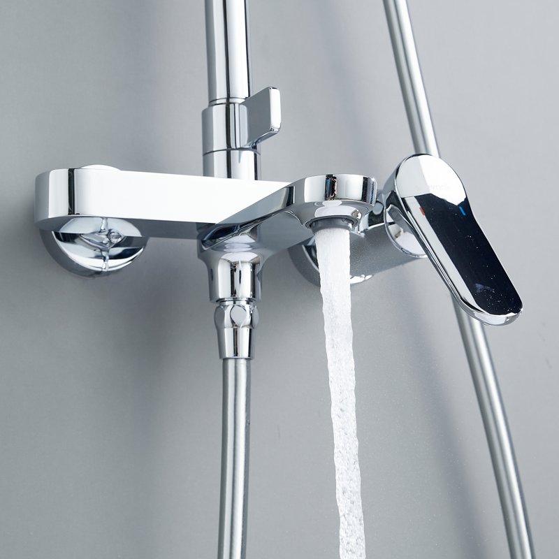 Душевая система Shevanik S8336H, черный