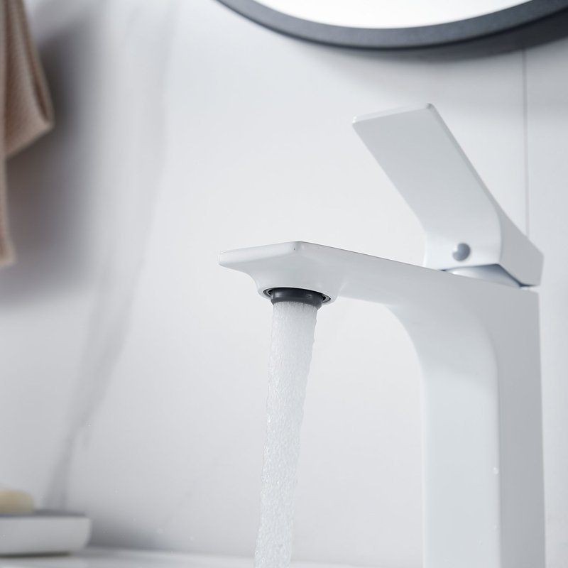 Смеситель для раковины Shevanik S6101C, белый