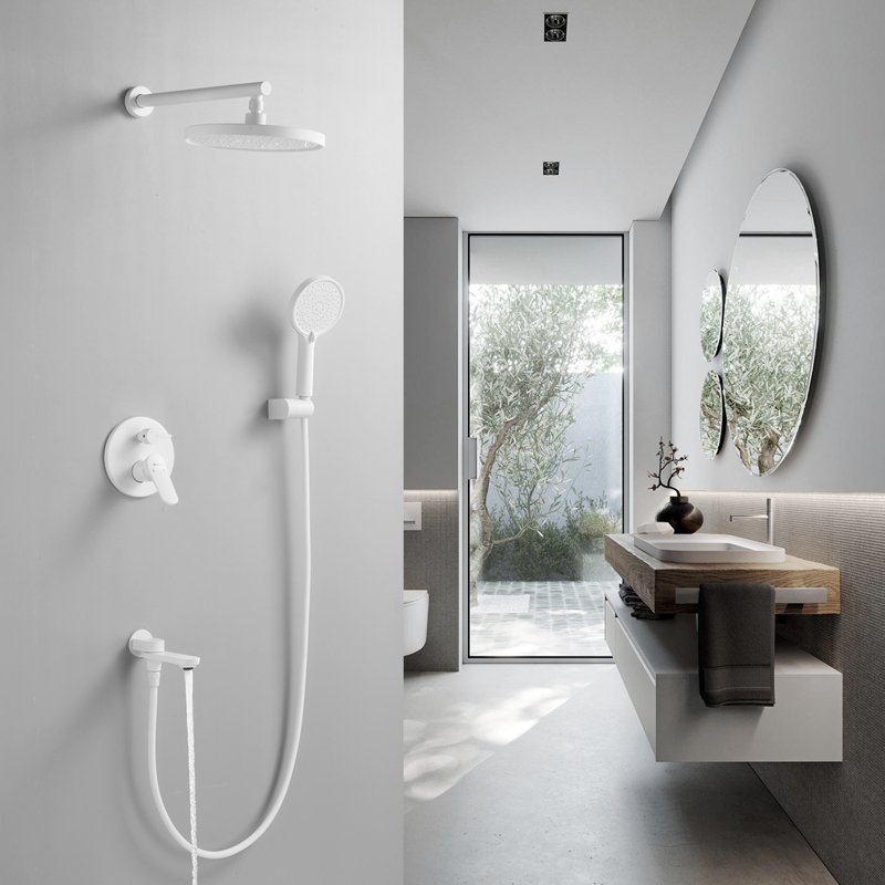 Душевая система встраиваемая Shevanik S4335C, белый