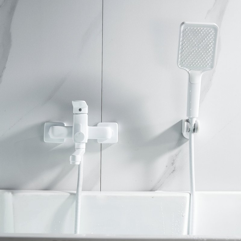 Смеситель для ванны Shevanik S9902C, белый