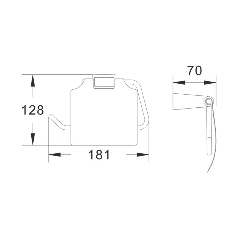 Держатель для туалетной бумаги Shevanik SG5705C, белый