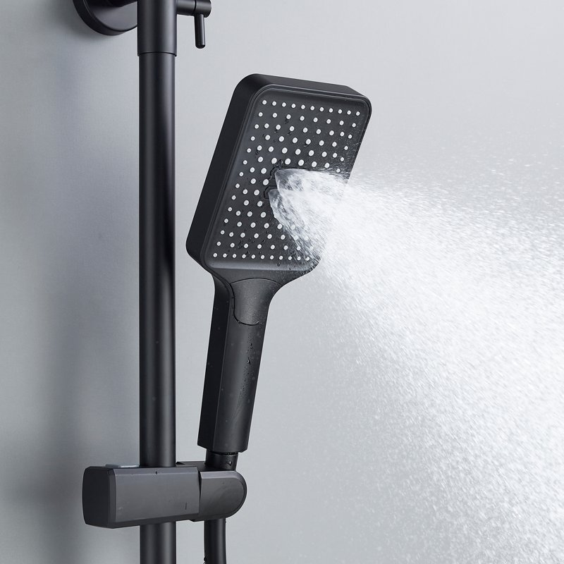 Душевая система Shevanik S8836H, черный