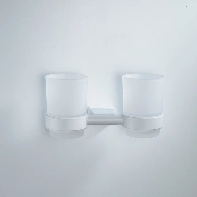 Стакан для ванной комнаты двойной Shevanik SG5722C, белый